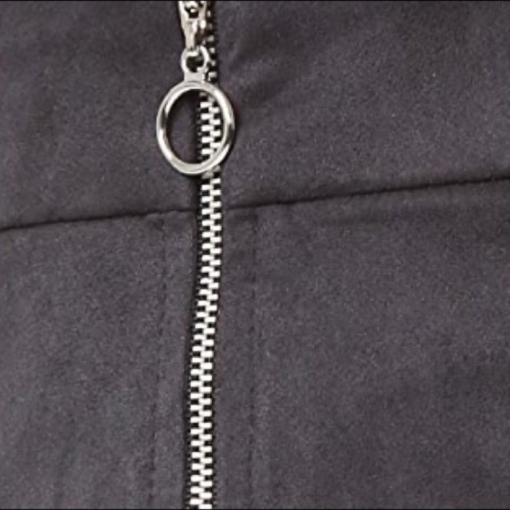 Nasty Gal WAYF Warwick Zip Up Suede Mini Skirt - Picture 6 of 6